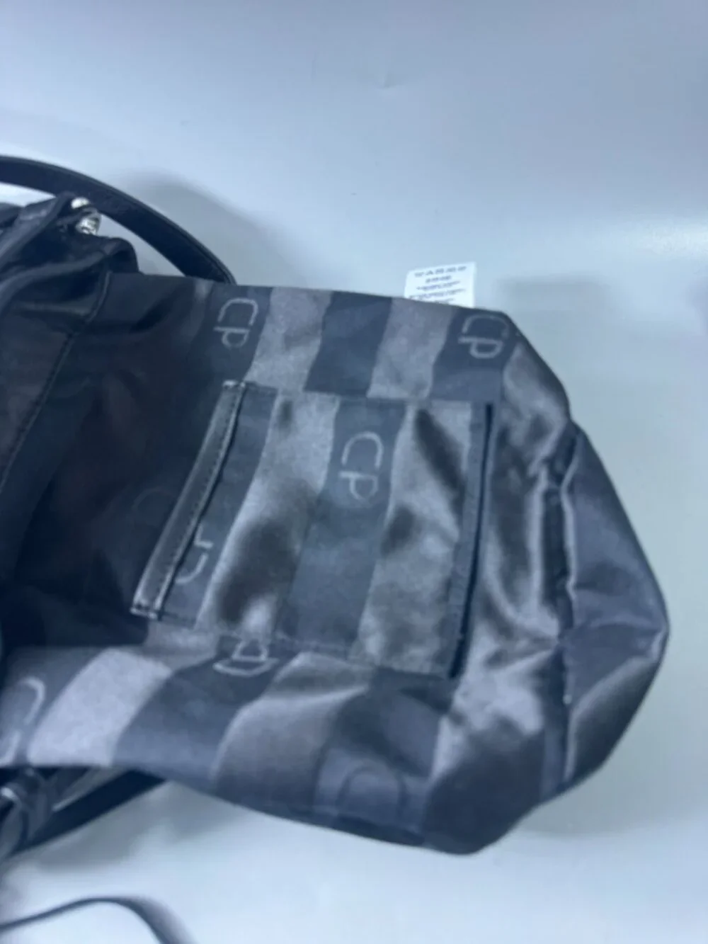 Claudie Pierlot Black Leather Quilted Bucket Bag